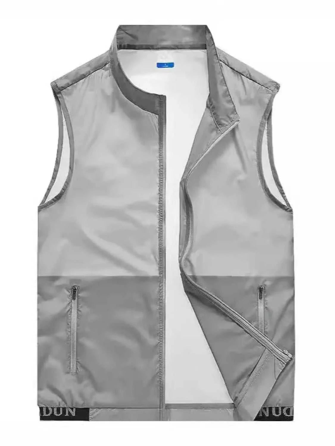 Men's Plus Size Zip Up Vest
