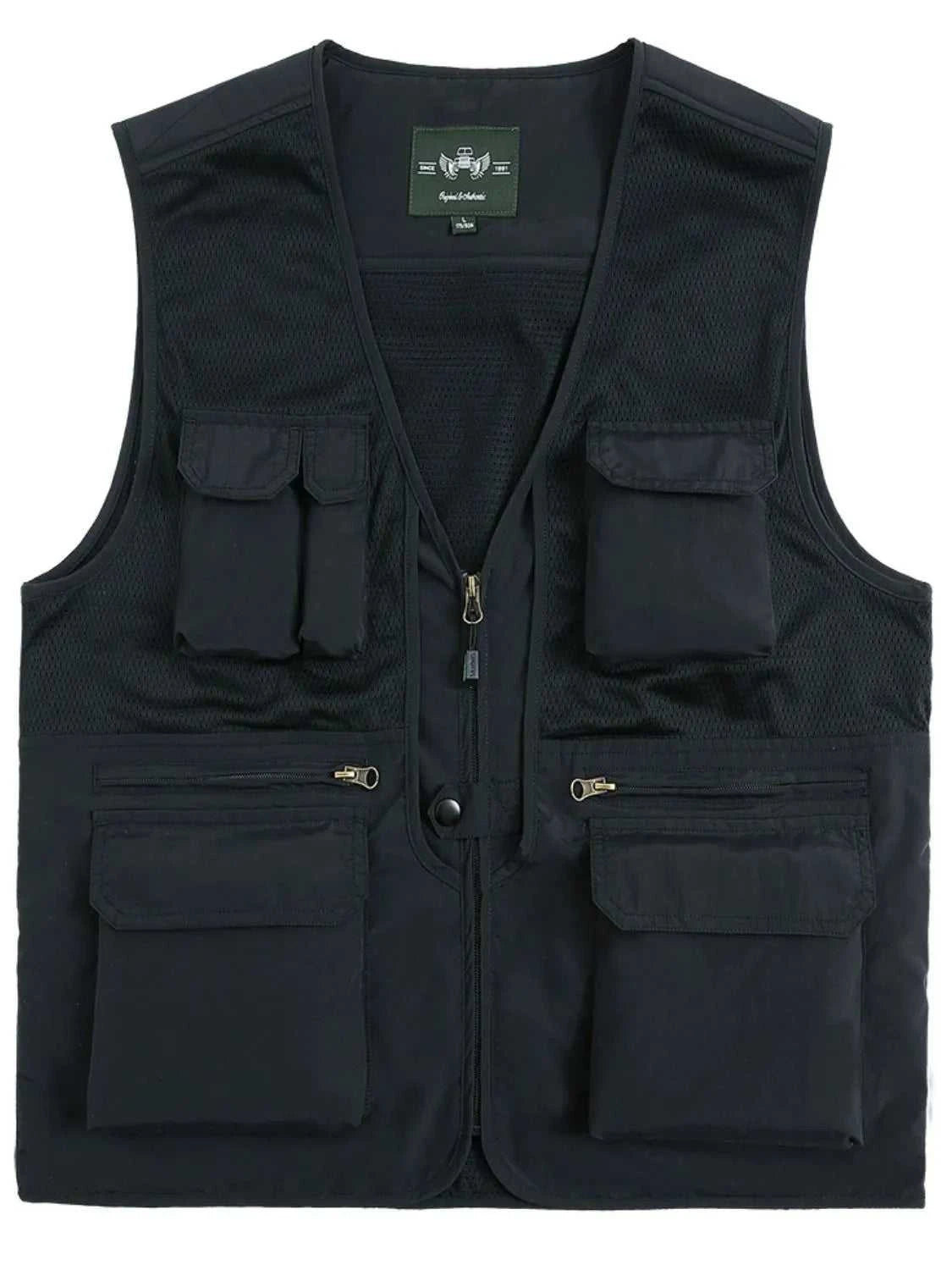 Men's Plus Size Zip Up Vest