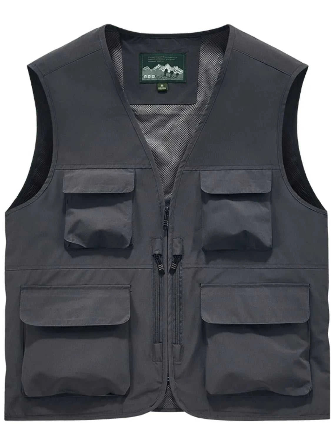 Men's Full Size Zip Up Vest Plus Size