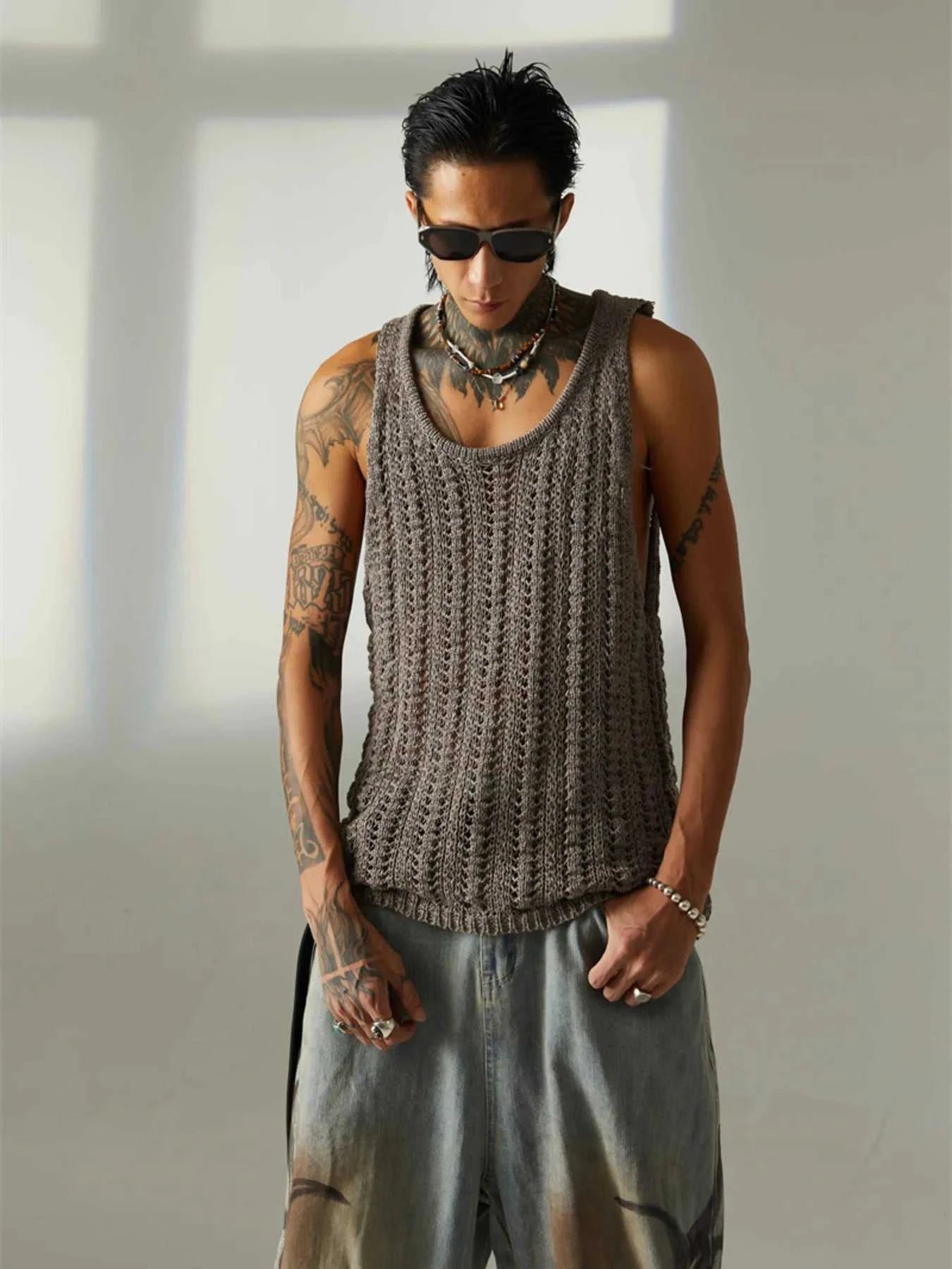 Men's Wide Strap Sweater Vest