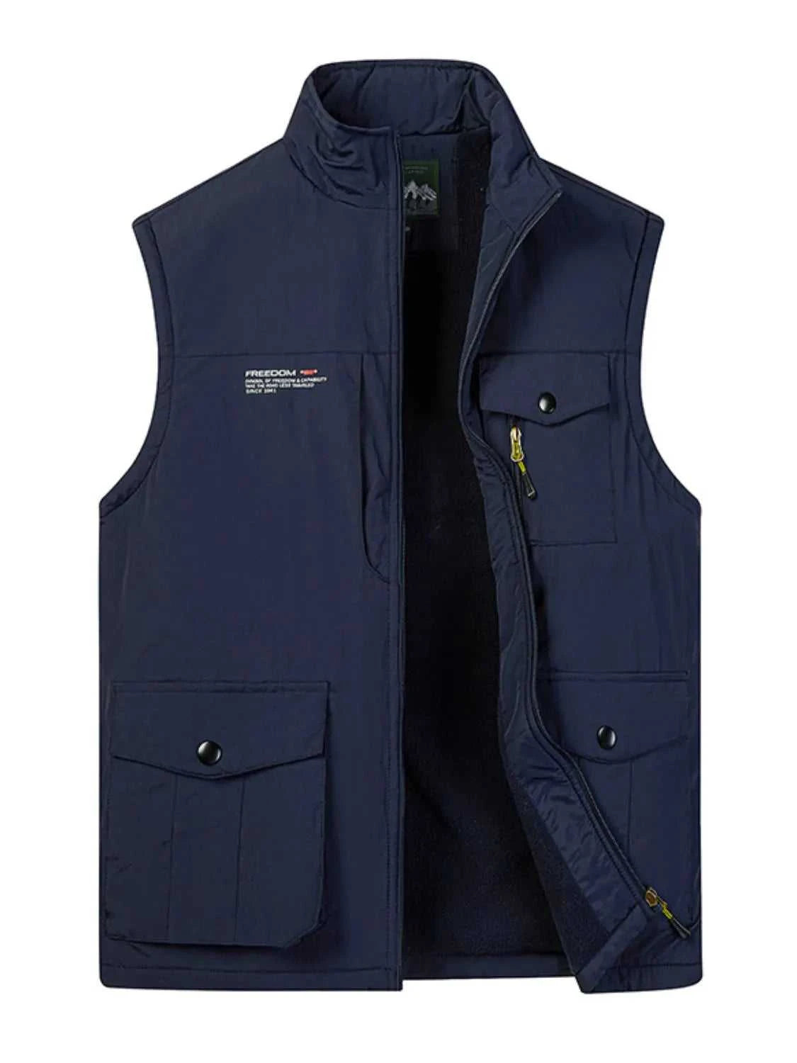 Men's Plus Size Zip Up Vest