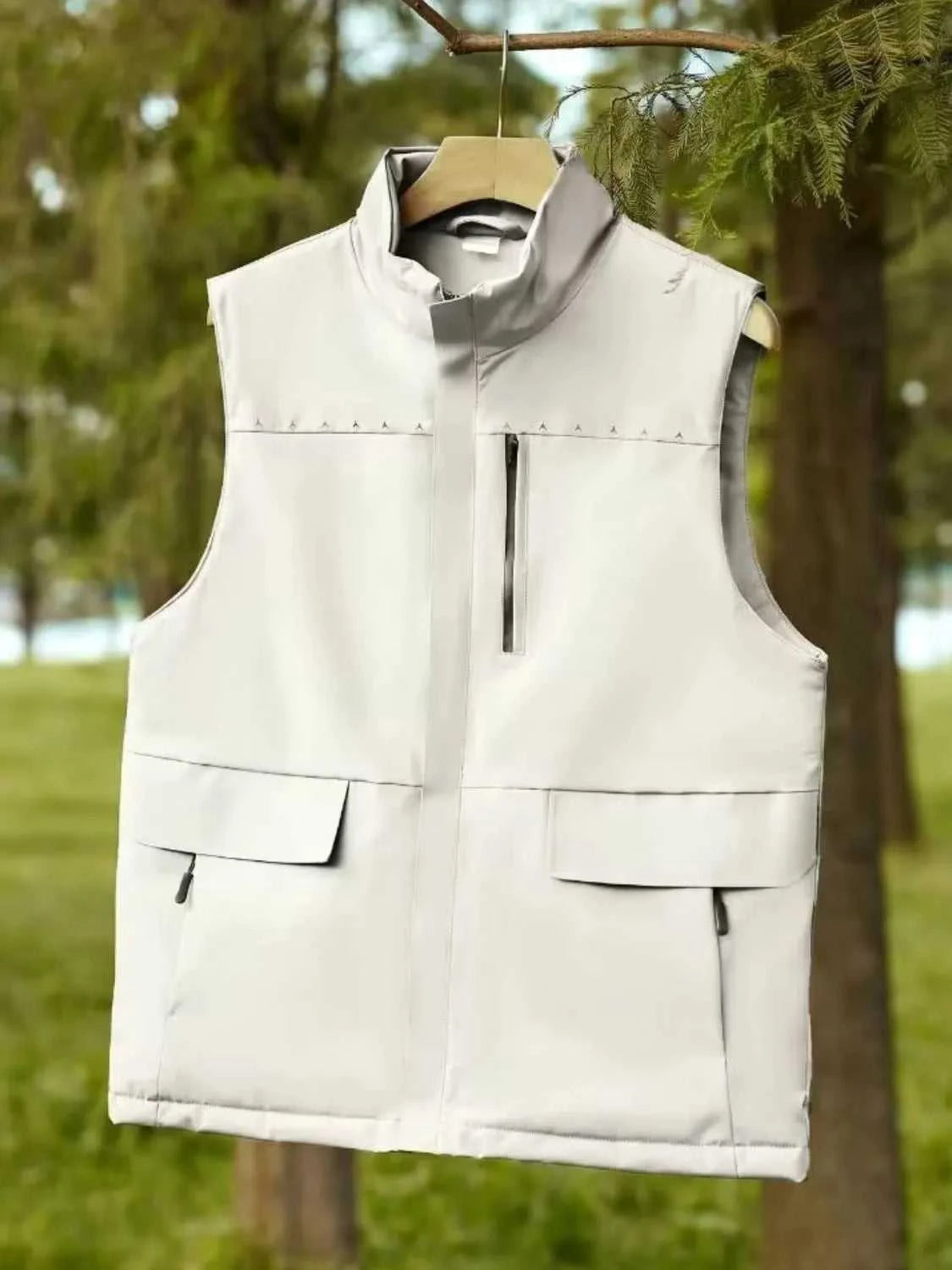 Men's Full Size Zip Up Vest Plus Size