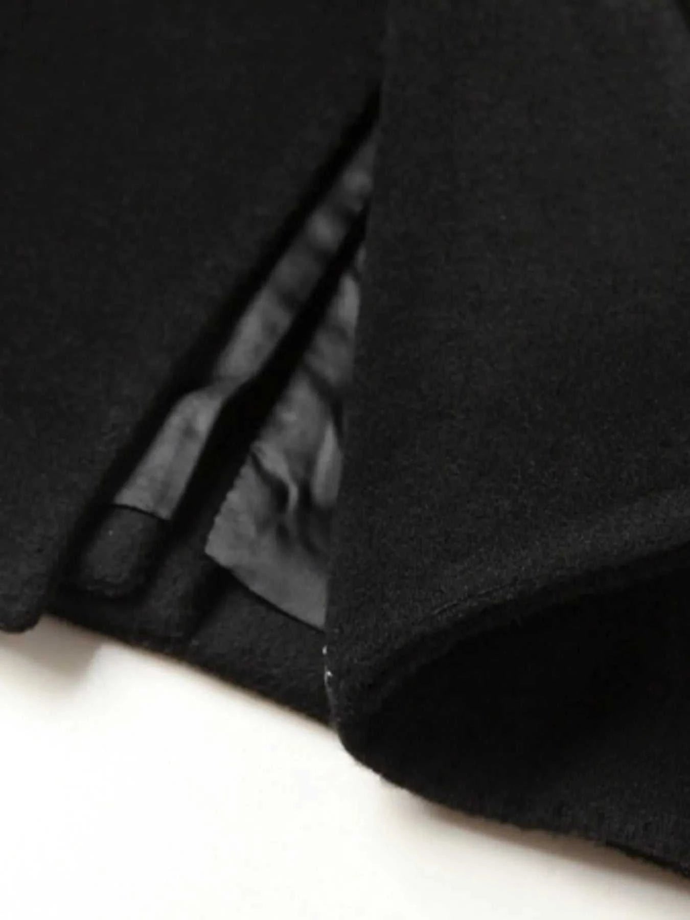 Men's Plus Size Button Up Long Sleeve Longline Coat
