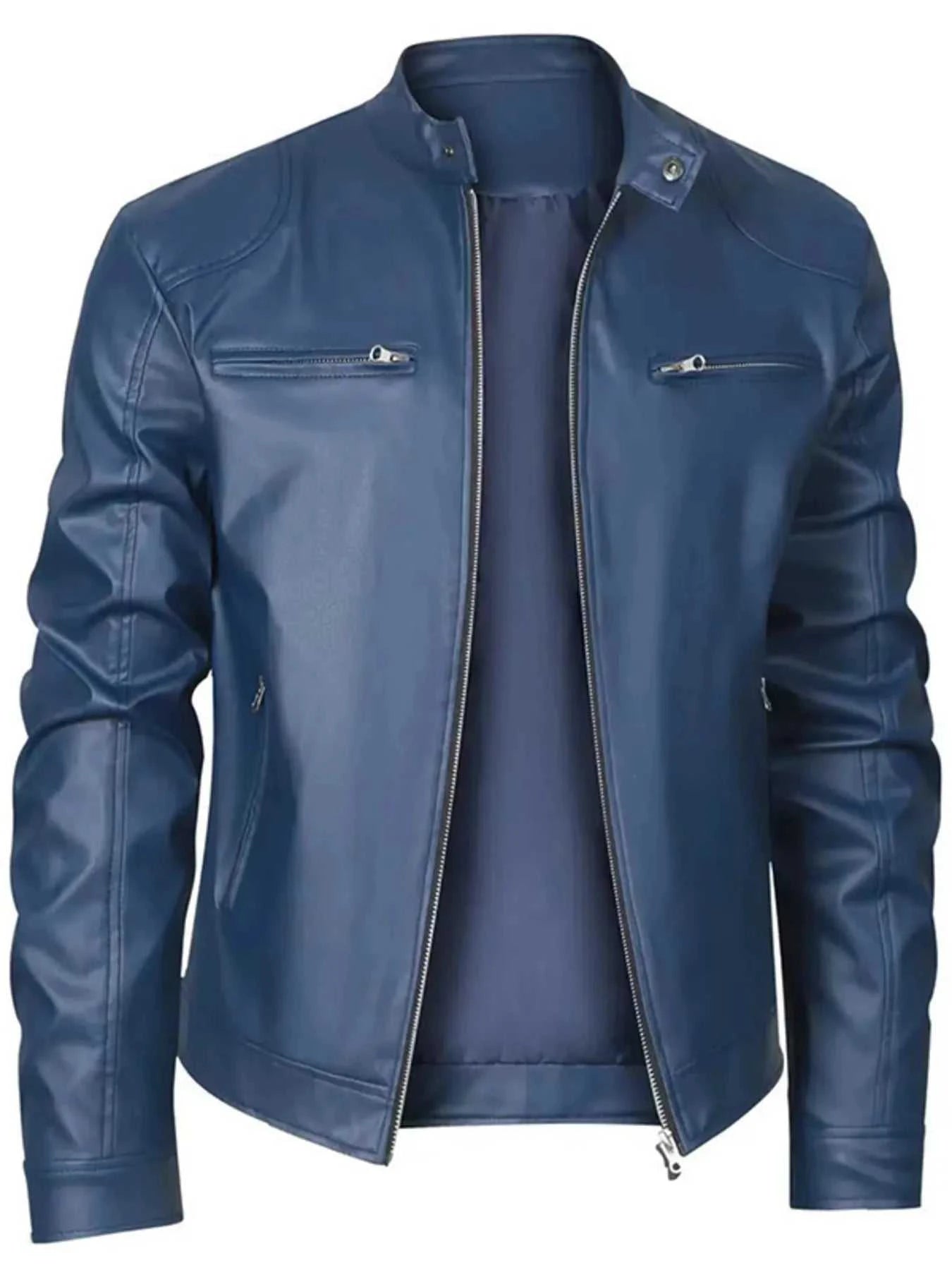 Men's Full Size Zip Up Long Sleeve Jacket Plus Size