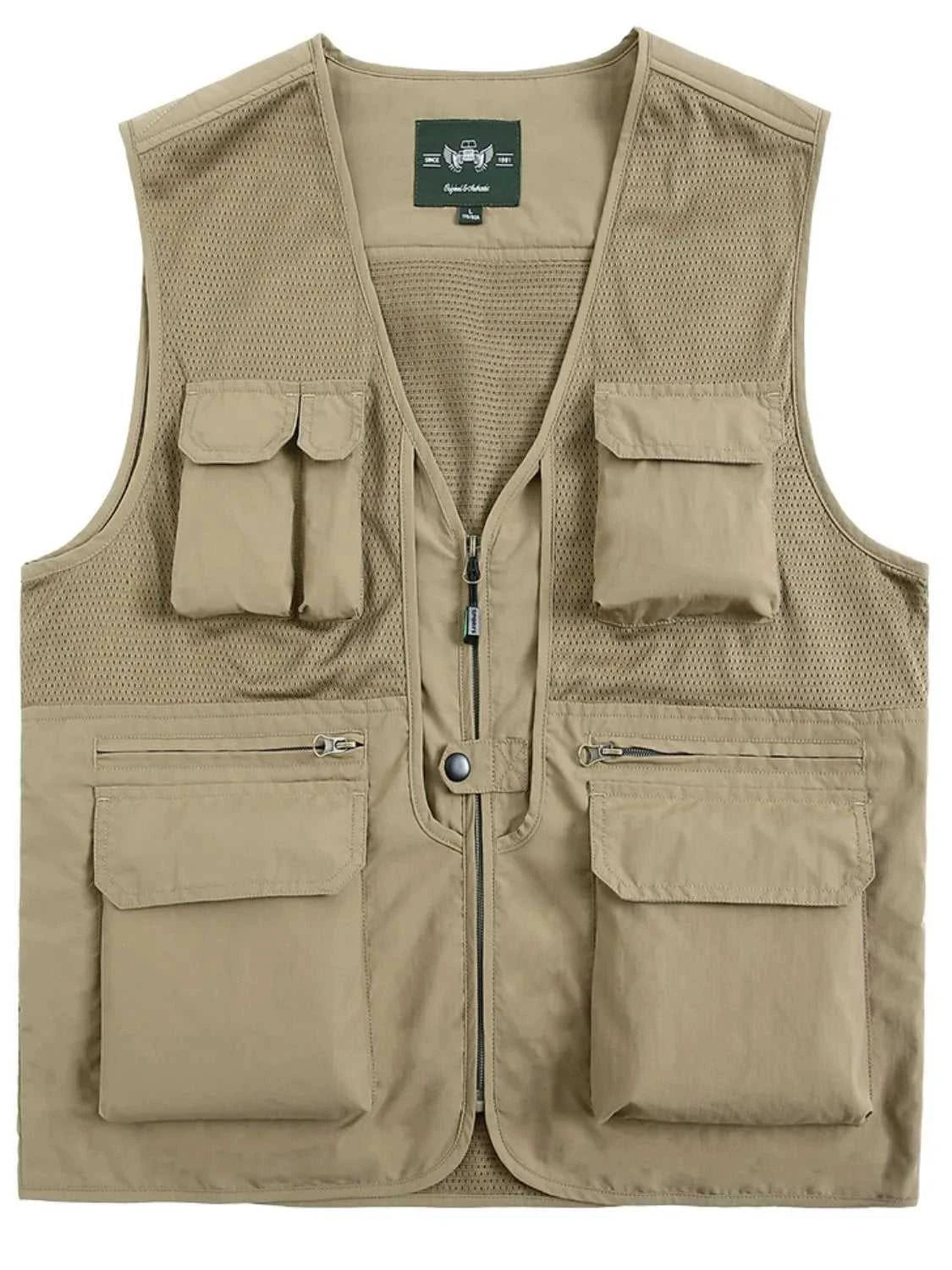 Men's Plus Size Zip Up Vest