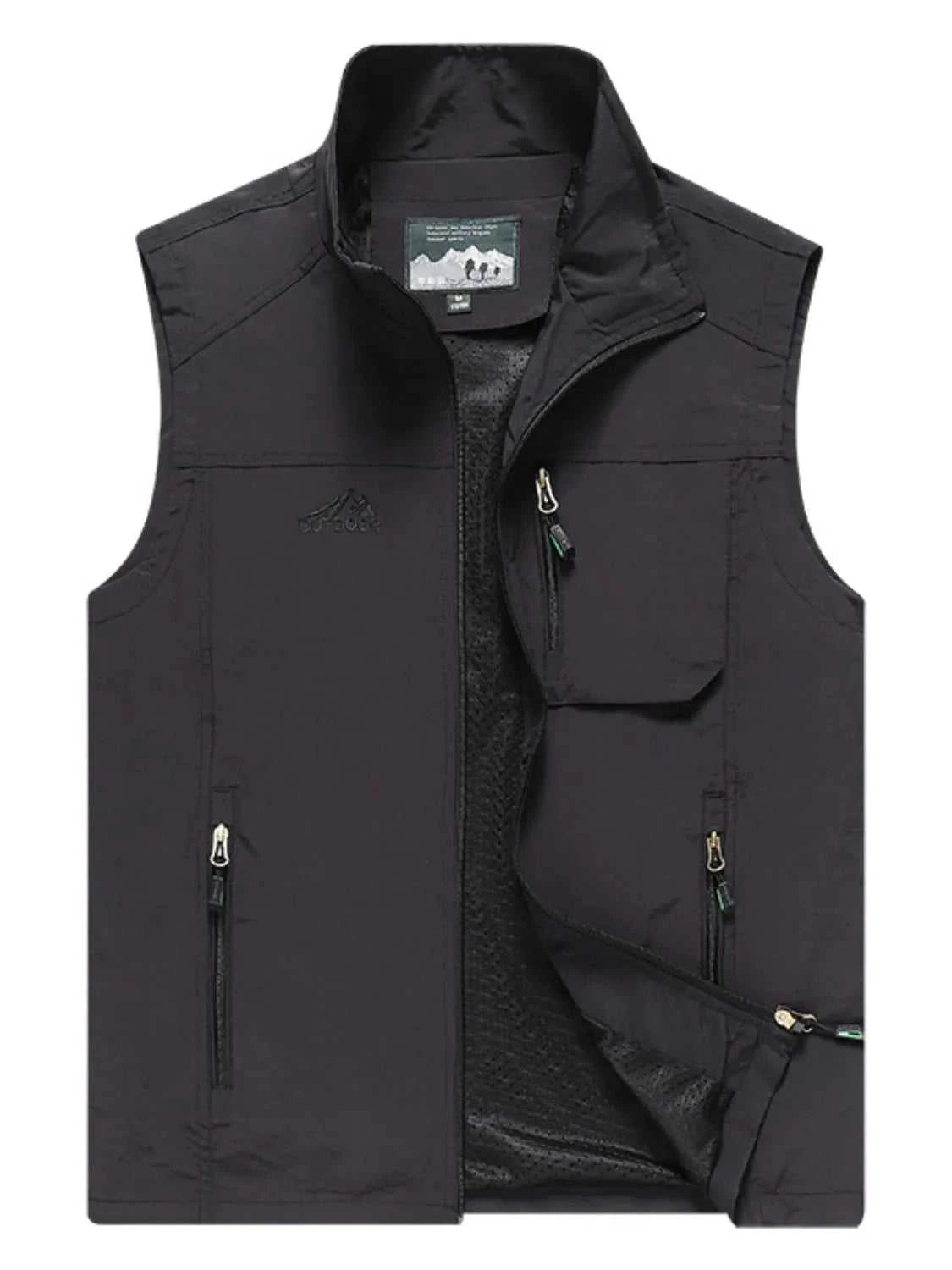 Men's Plus Size Zip Up Vest