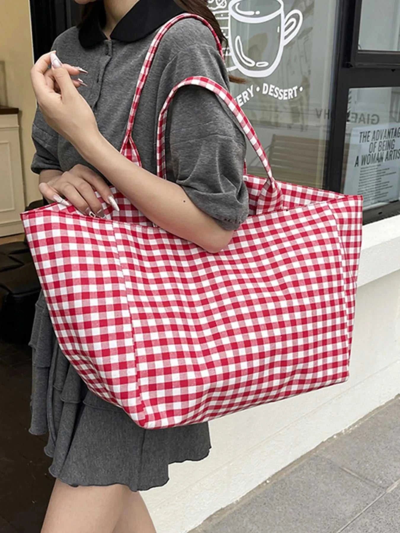 Classic Plaid Tote Bag