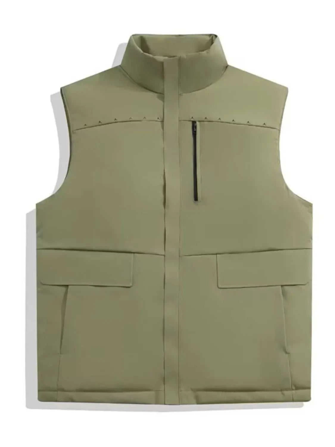 Men's Full Size Zip Up Vest Plus Size