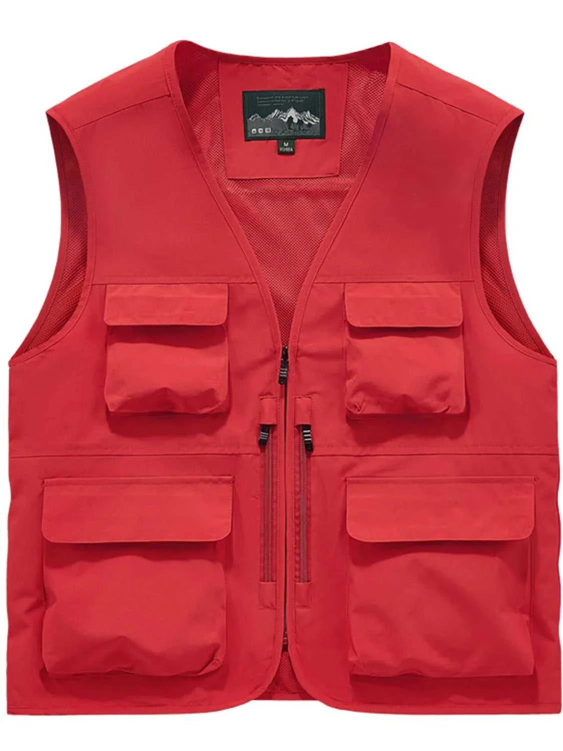 Men's Full Size Zip Up Vest Plus Size