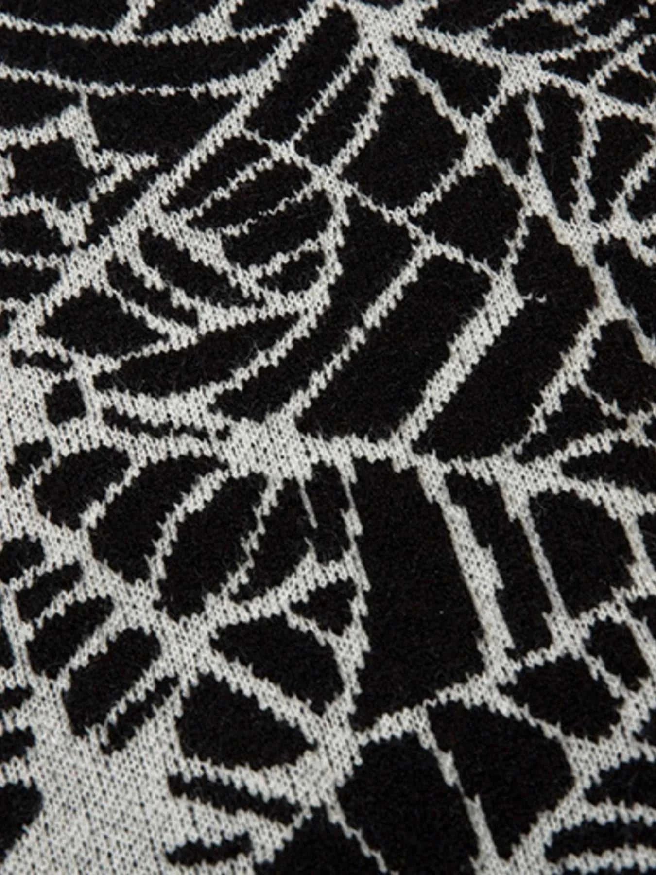 Men's Spider Web V-Neck Sweater Vest