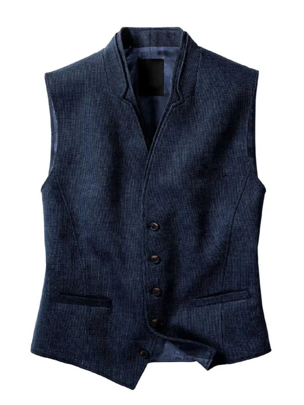 Men's Full Size Button Down Vest Plus Size