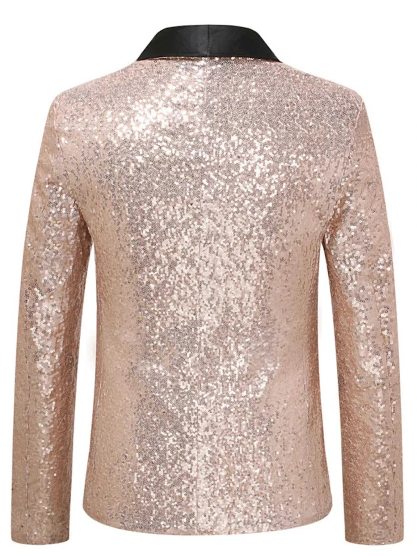 Men's Sequin Long Sleeve Blazer