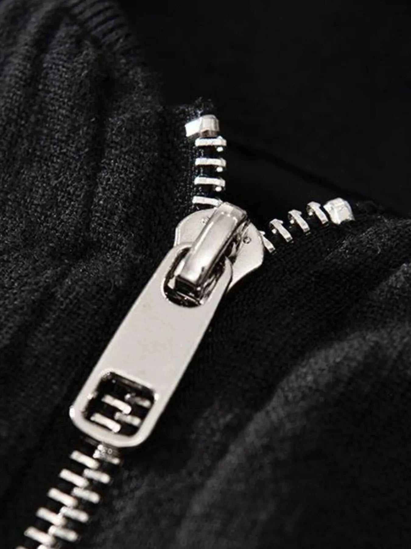 Men's Plus Size Zip Up Long Sleeve Jacket