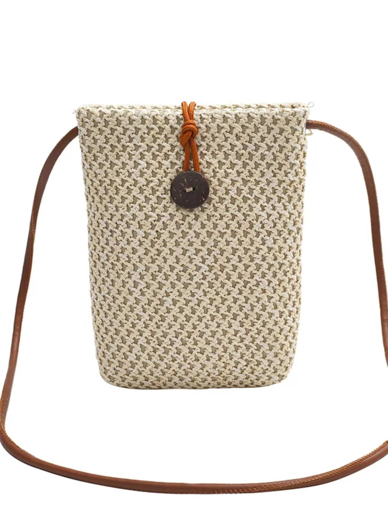 Straw Woven Crossbody Bag