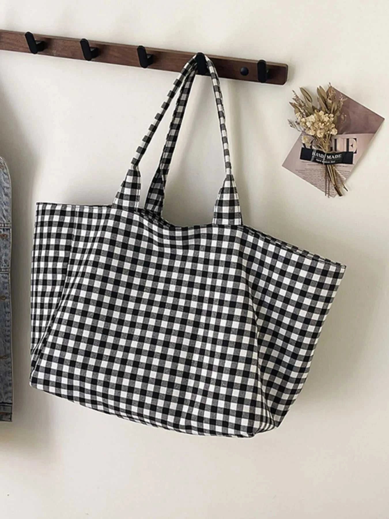 Classic Plaid Tote Bag