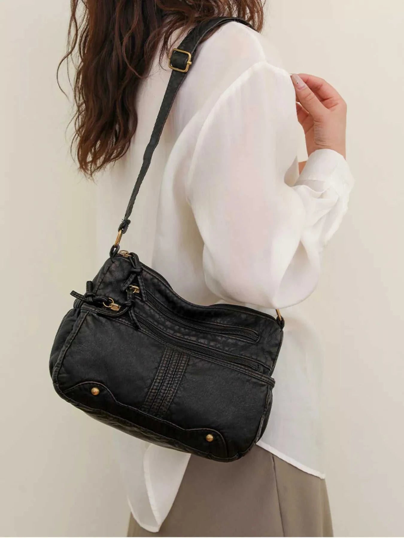 Multi-Pocket Crossbody Bag