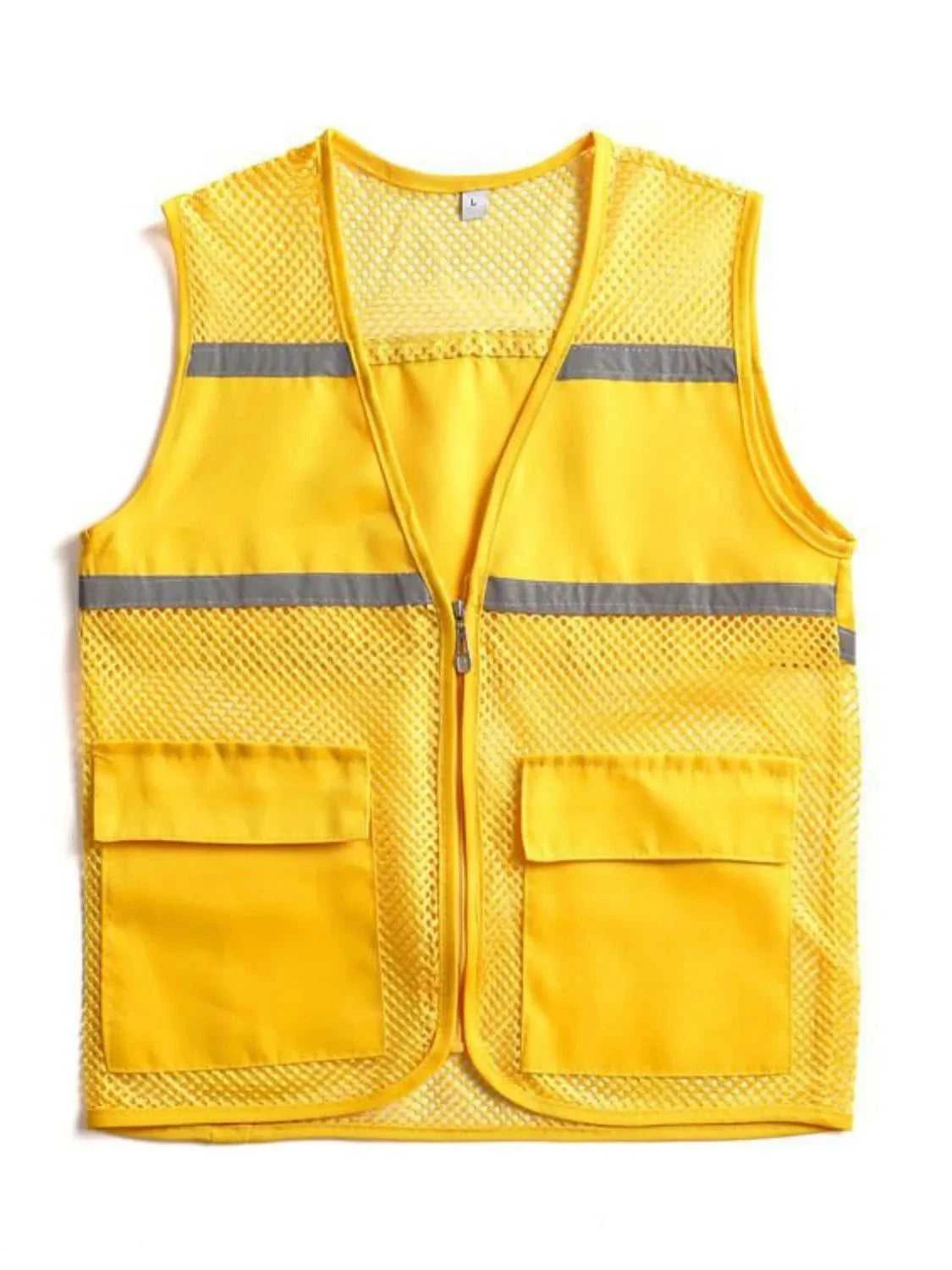 Men's Plus Size Mesh Zip Up Vest