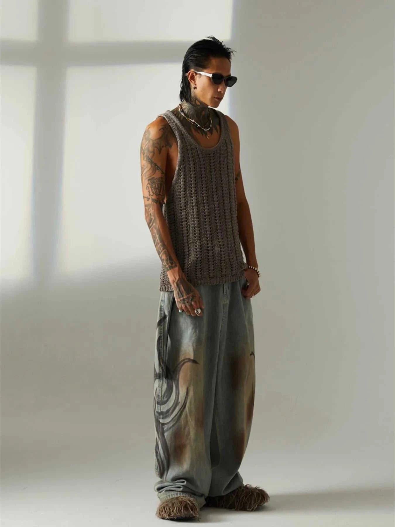 Men's Wide Strap Sweater Vest