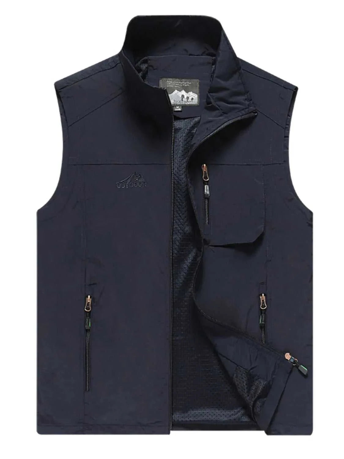 Men's Plus Size Zip Up Vest