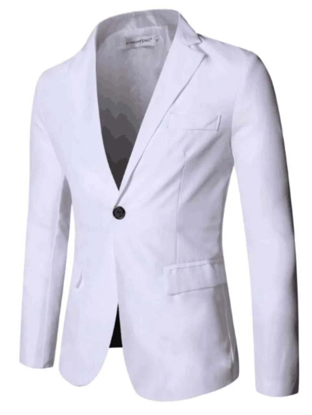 Men's Full Size Slim Fit One Button Top and Pants Two-Piece Blazer Set Plus Size