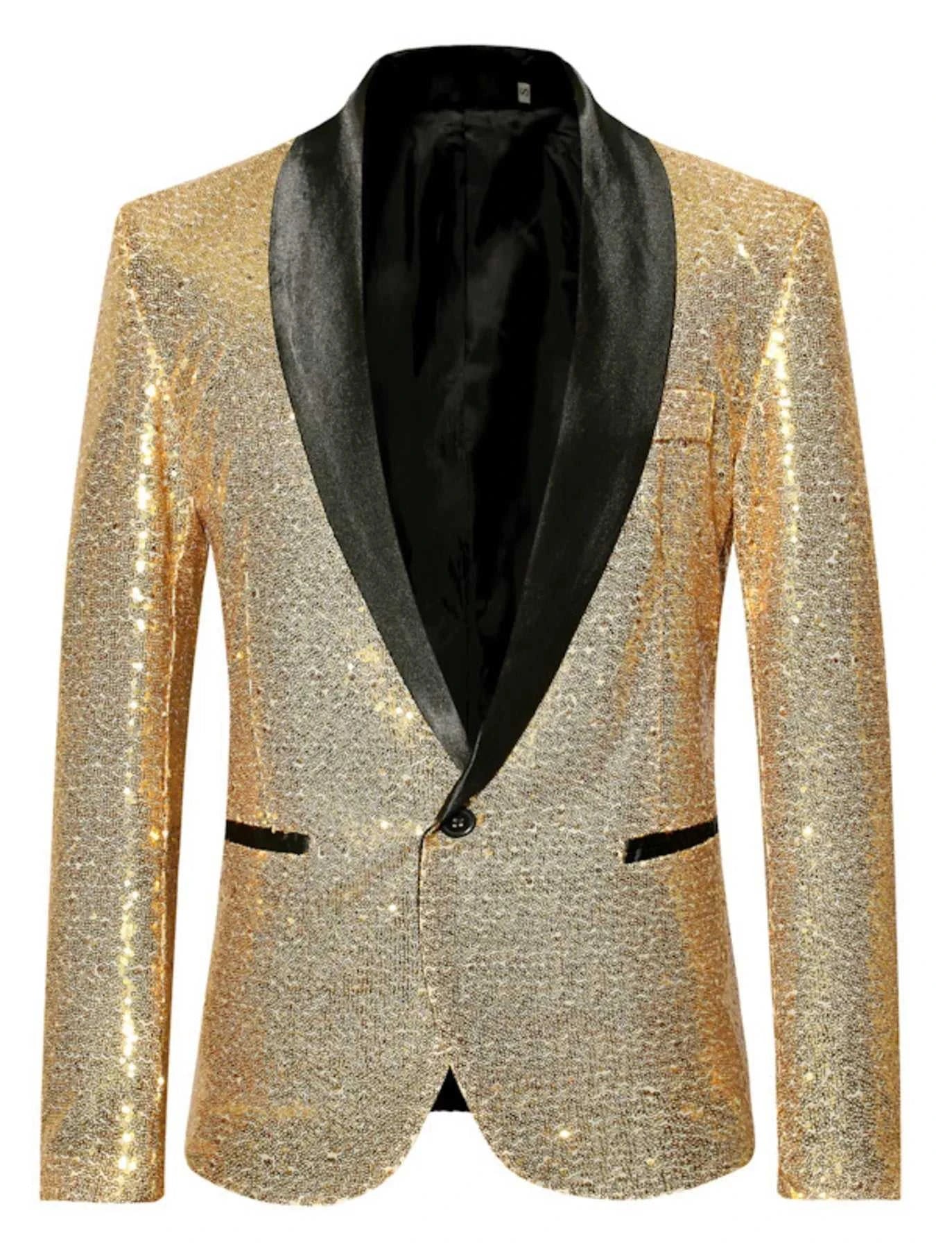 Men's Sequin Long Sleeve Blazer