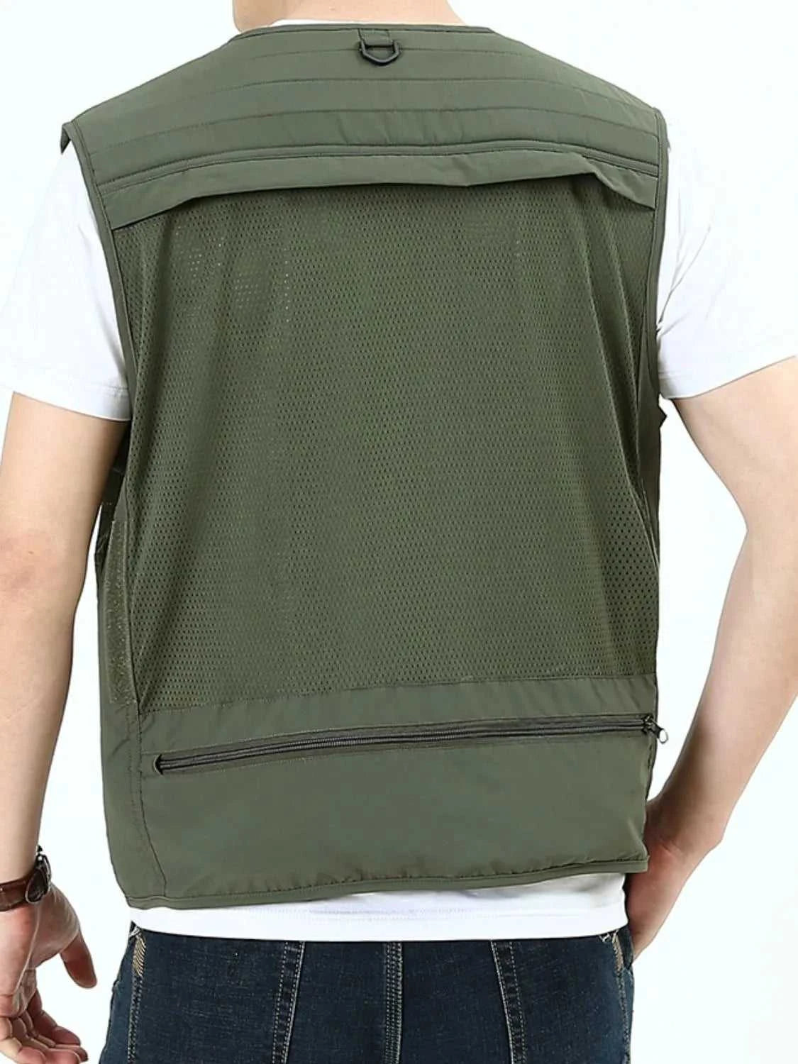 Men's Plus Size Zip Up Vest