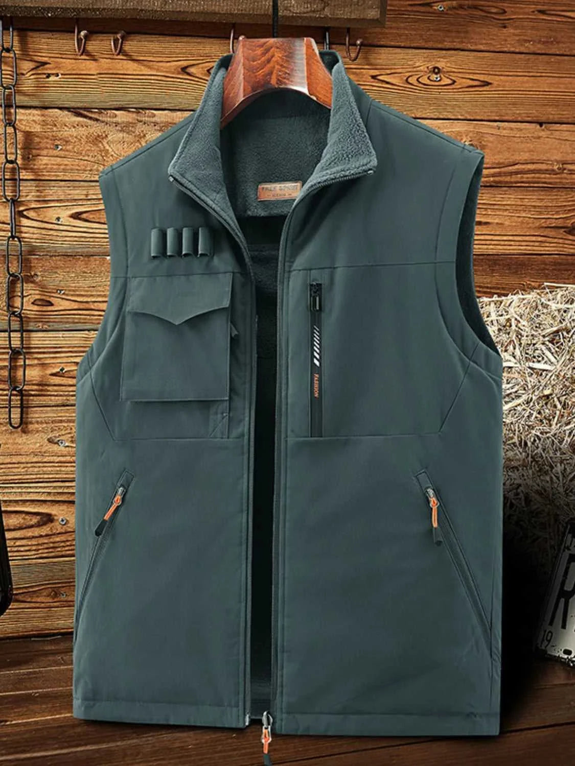 Men's Plus Size Zip Up Vest