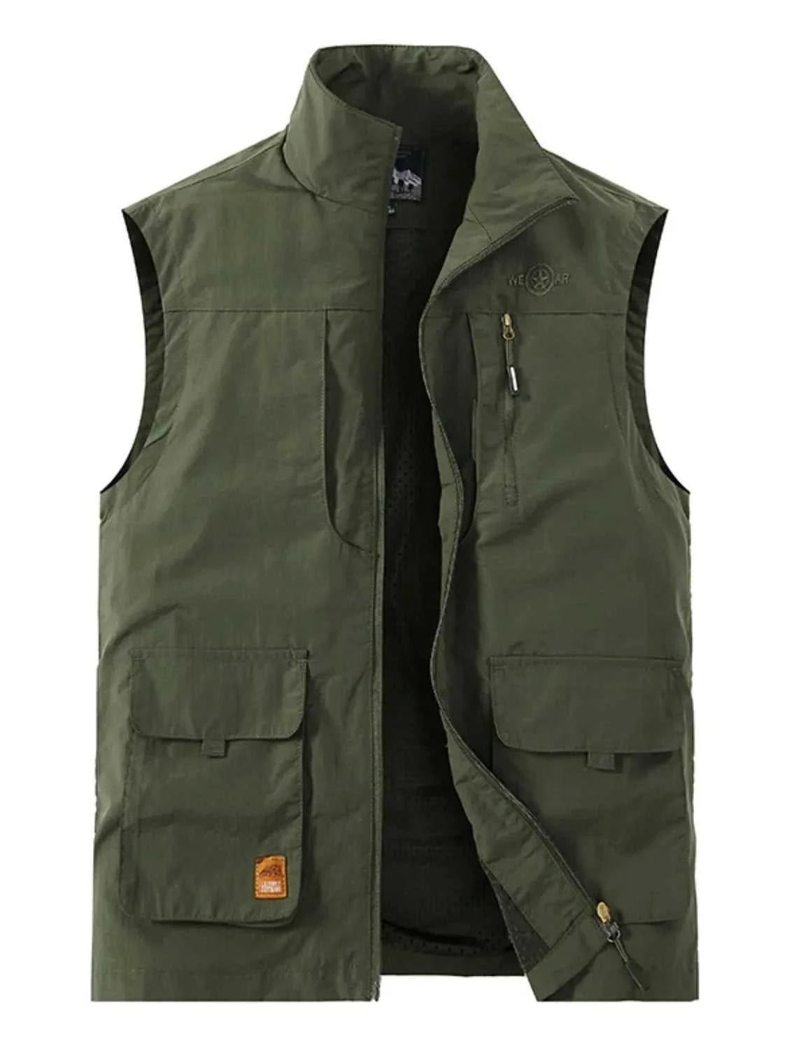 Men's Plus Size Zip Up Vest