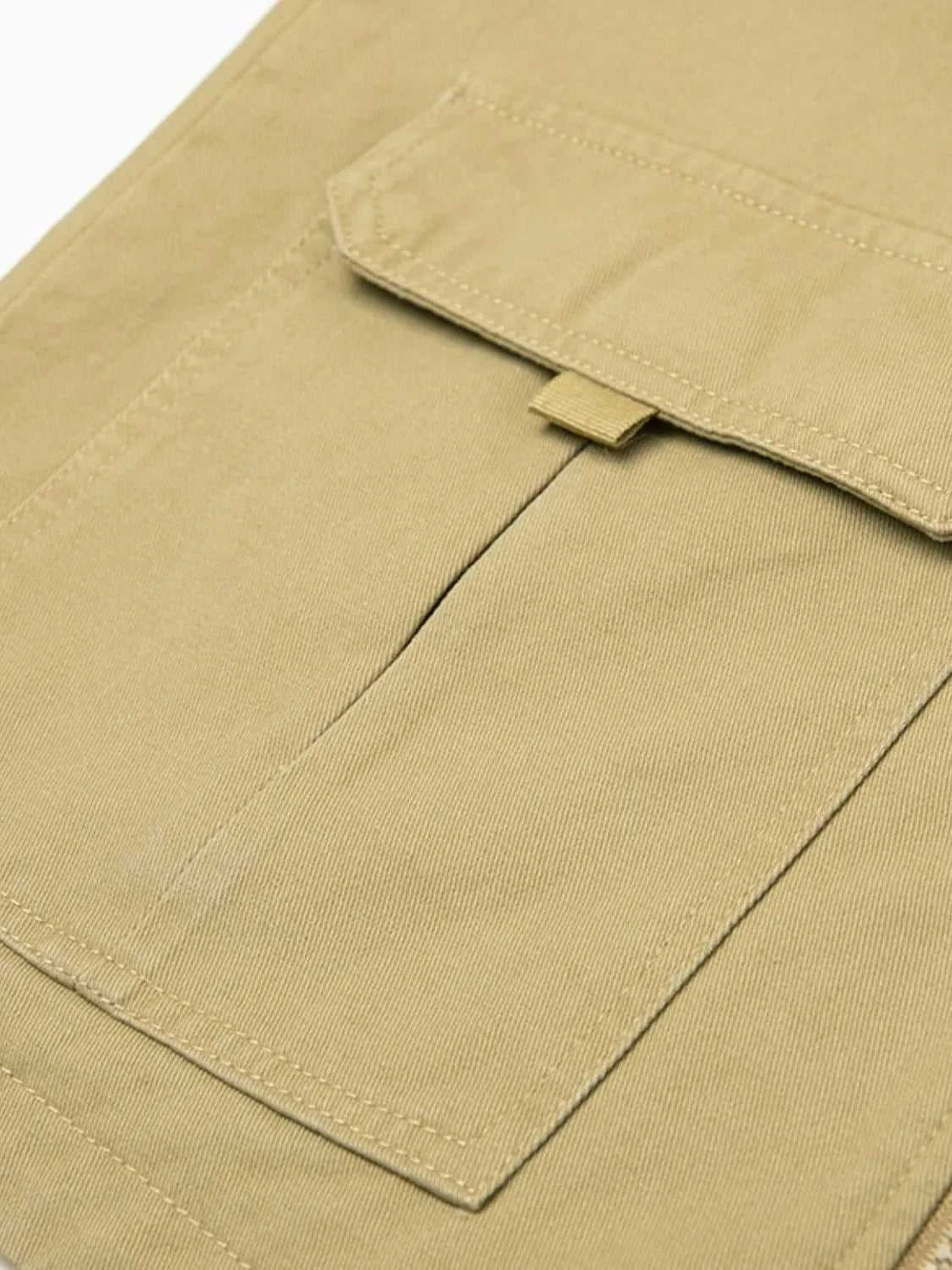 Men's Plus Size Zip Up V-Neck Vest