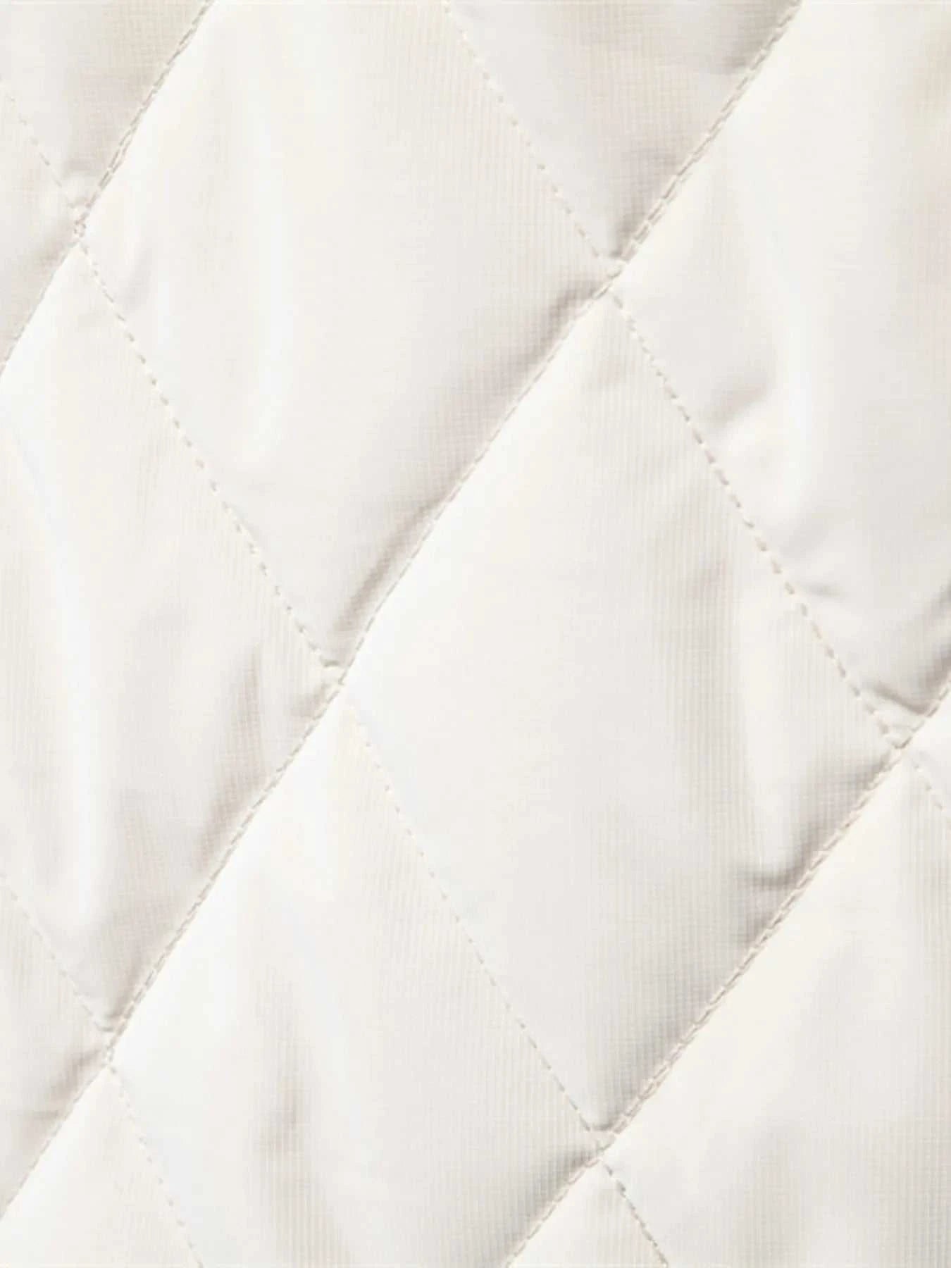 Men's Quilted Snap Down Long Sleeve Jacket