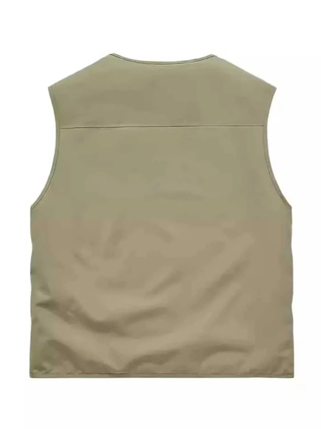 Men's Full Size Zip Up Vest Plus Size