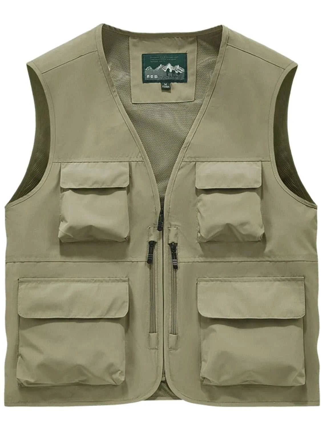 Men's Full Size Zip Up Vest Plus Size