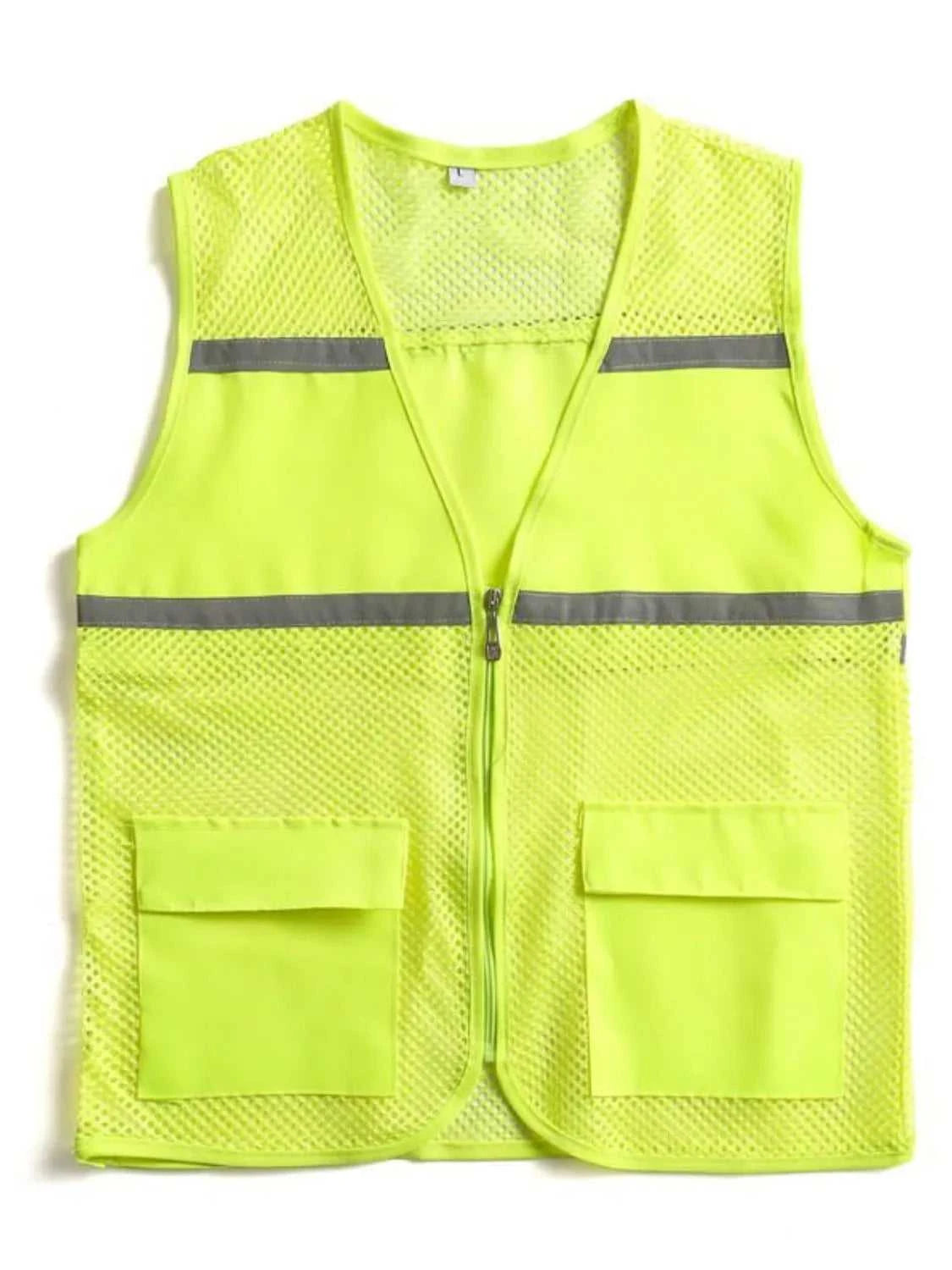 Men's Plus Size Mesh Zip Up Vest