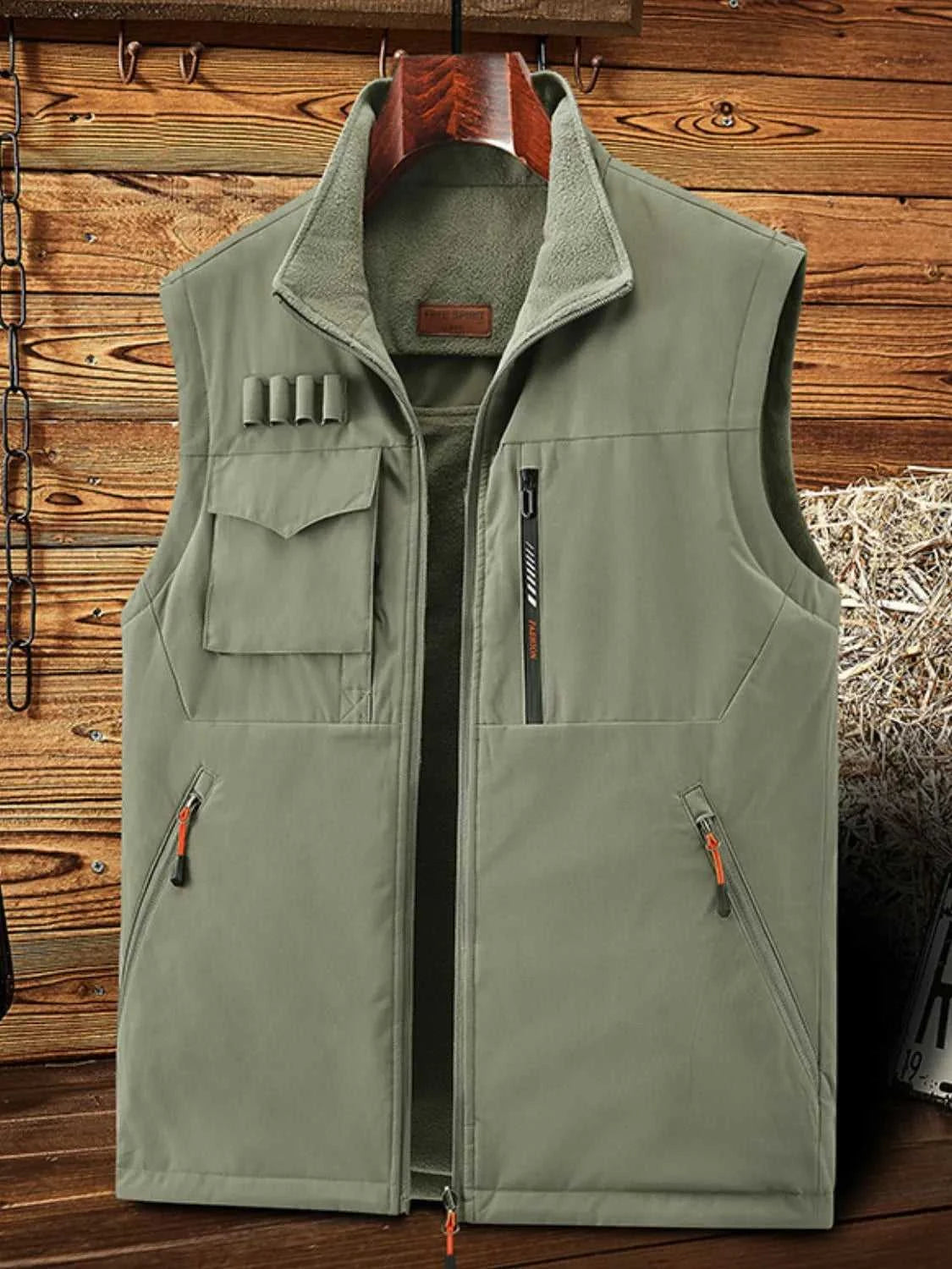 Men's Plus Size Zip Up Vest