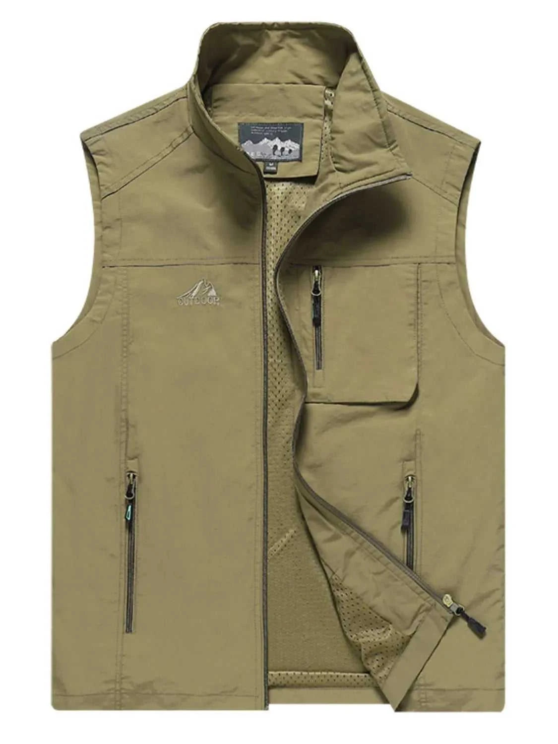 Men's Plus Size Zip Up Vest