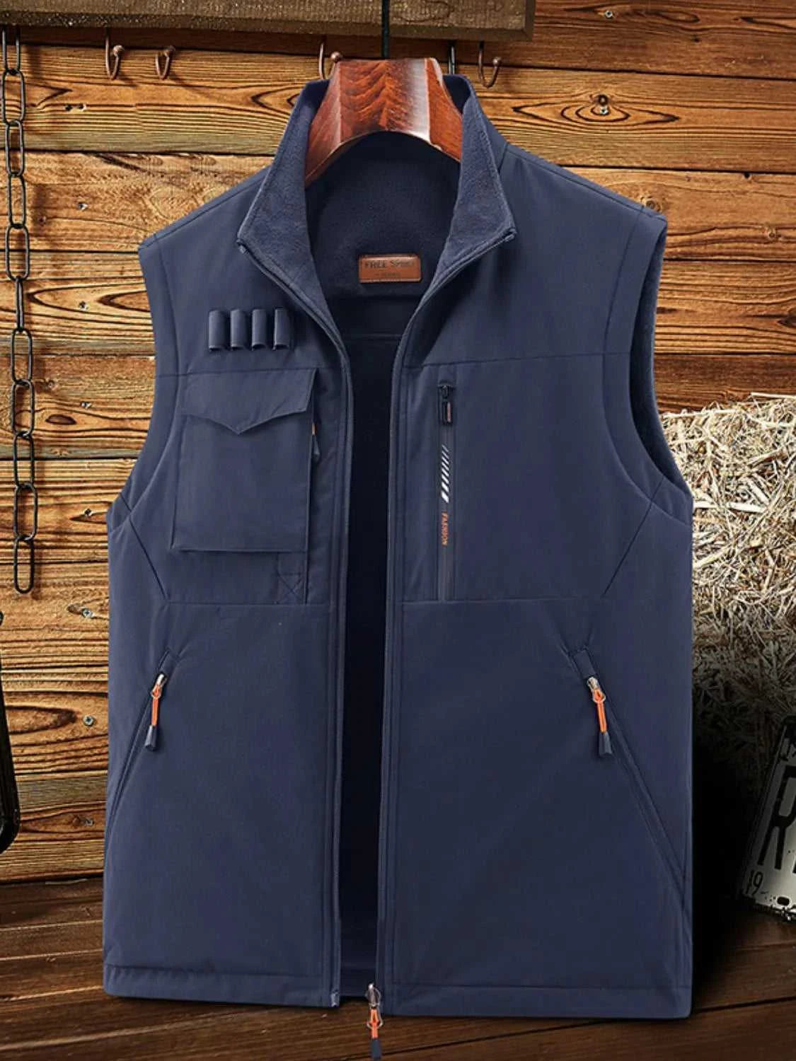 Men's Plus Size Zip Up Vest