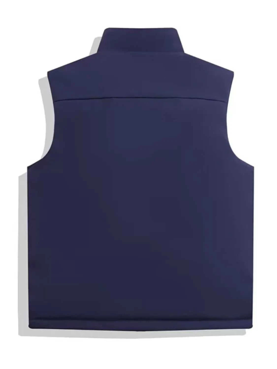 Men's Full Size Zip Up Vest Plus Size