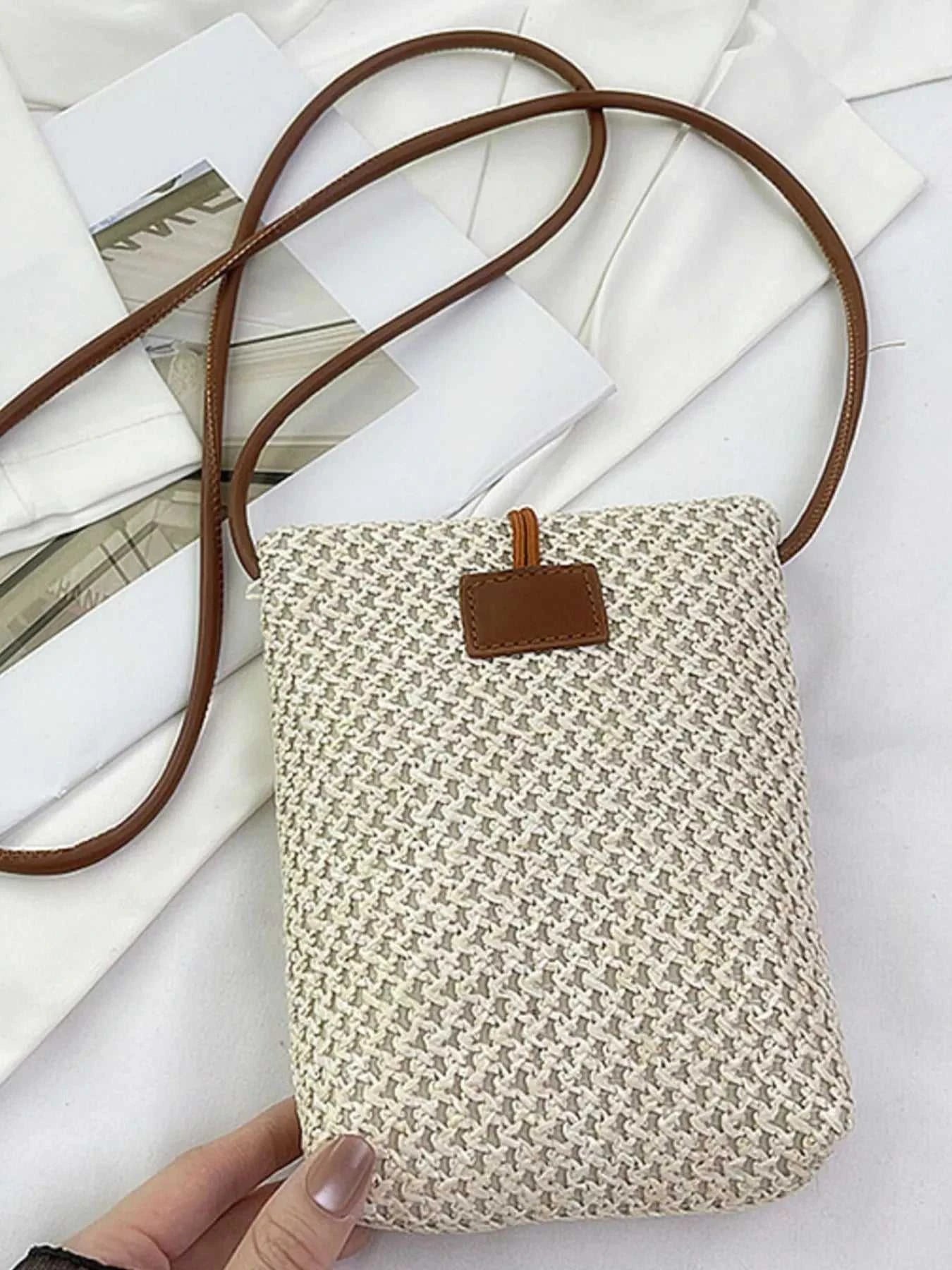 Straw Woven Crossbody Bag