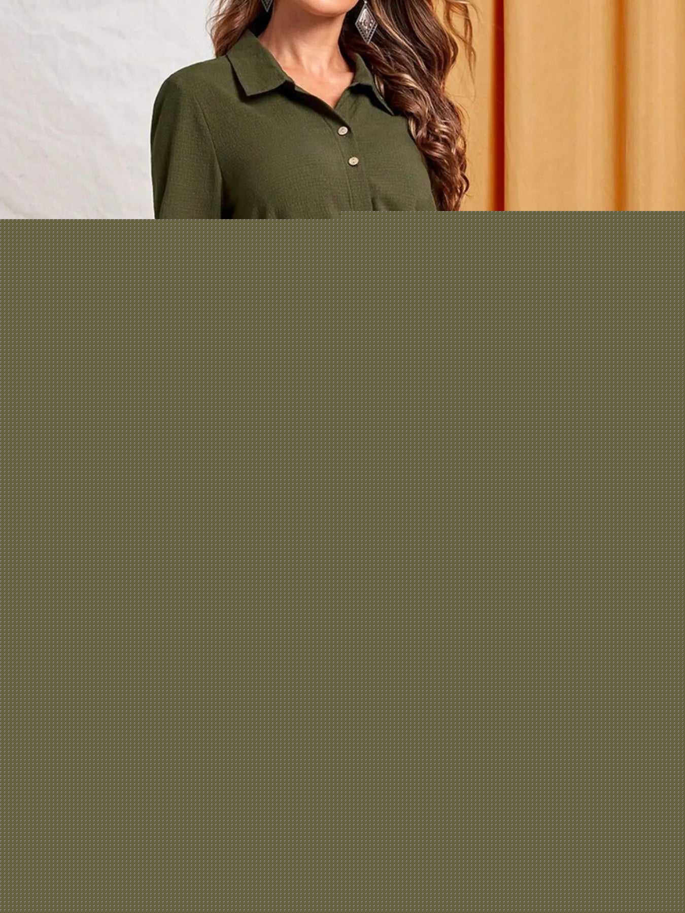 Button-Down Belted Shirt Dress