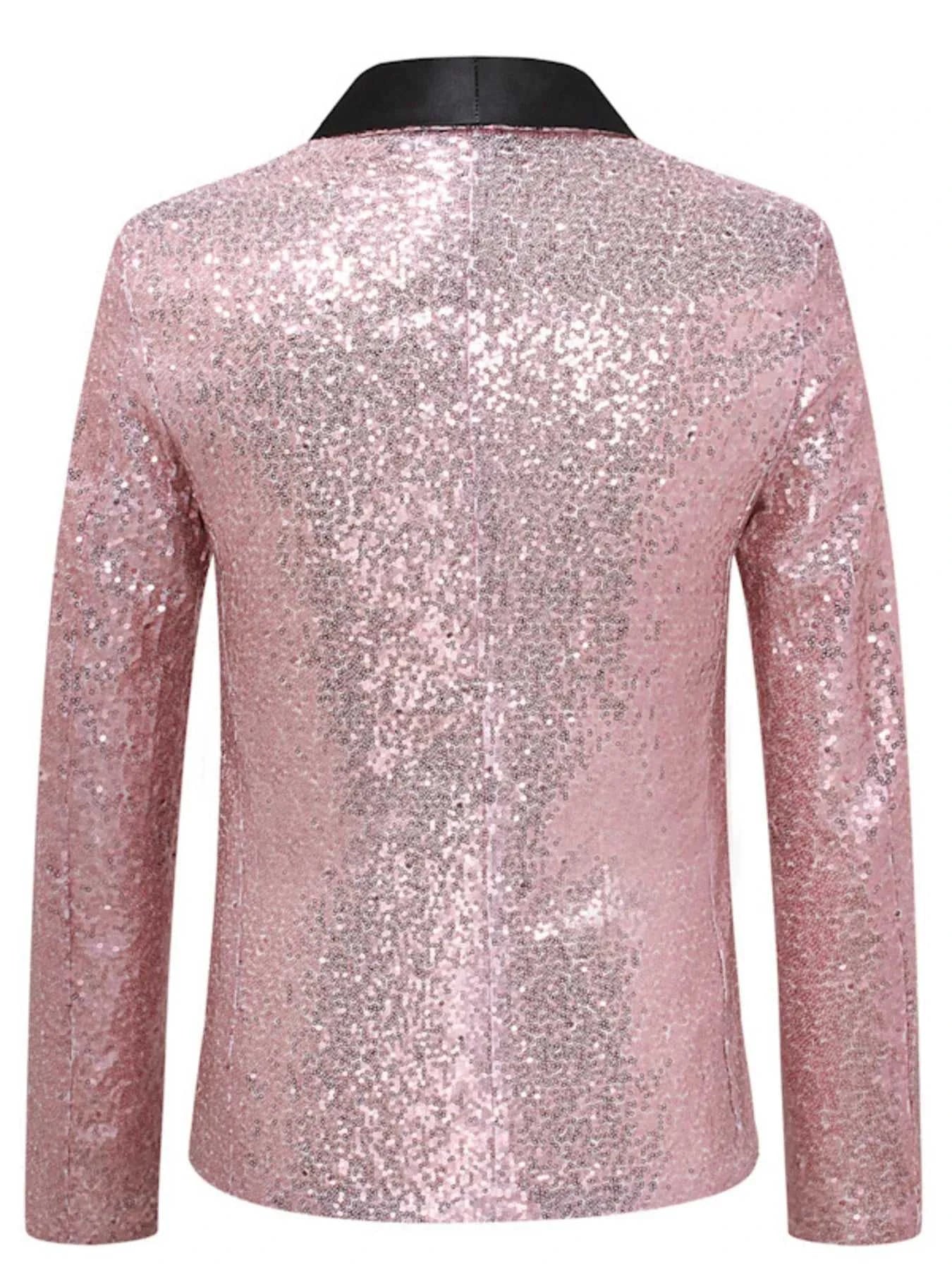 Men's Sequin Long Sleeve Blazer