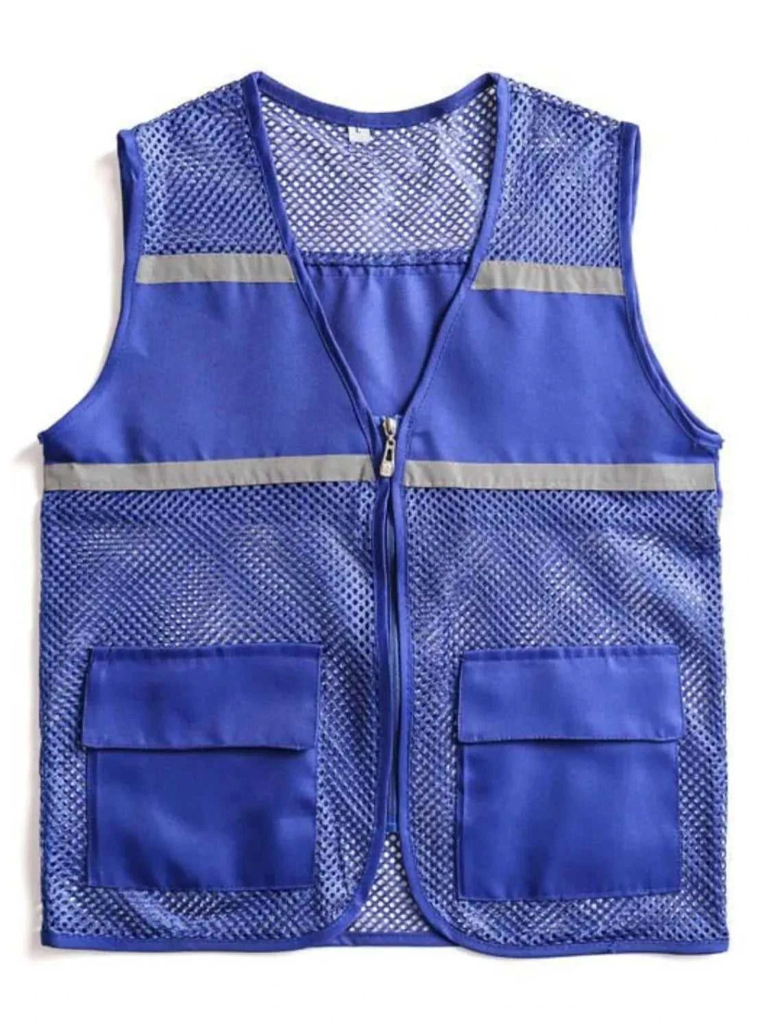 Men's Plus Size Mesh Zip Up Vest