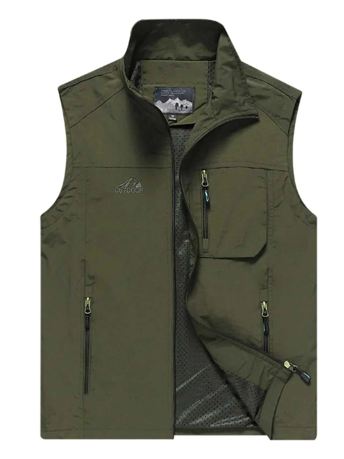 Men's Plus Size Zip Up Vest