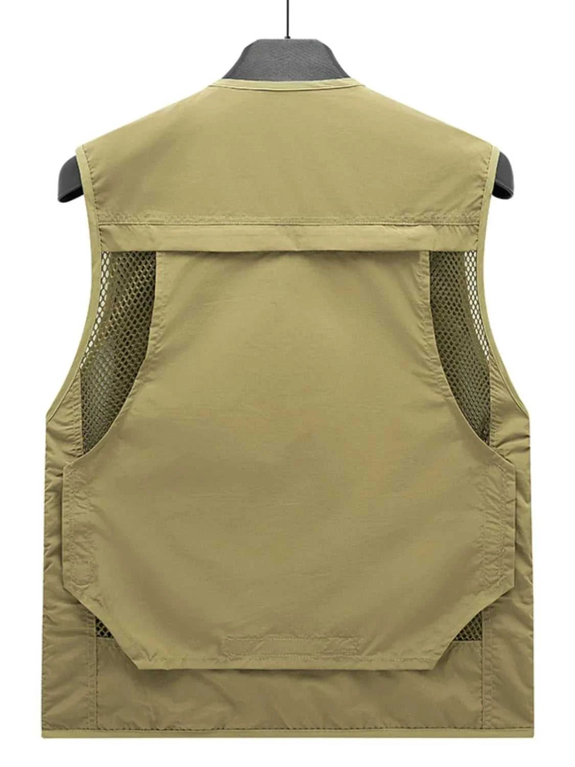 Men's Plus Size Zip Up Mesh Vest