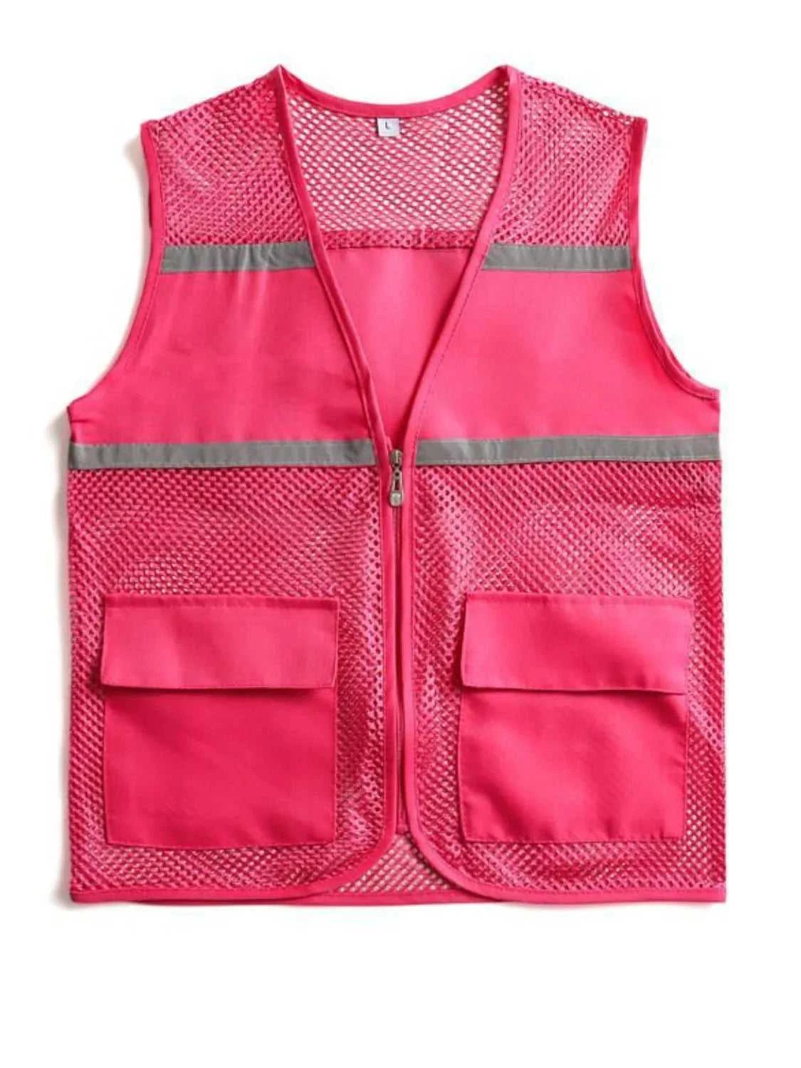 Men's Plus Size Mesh Zip Up Vest