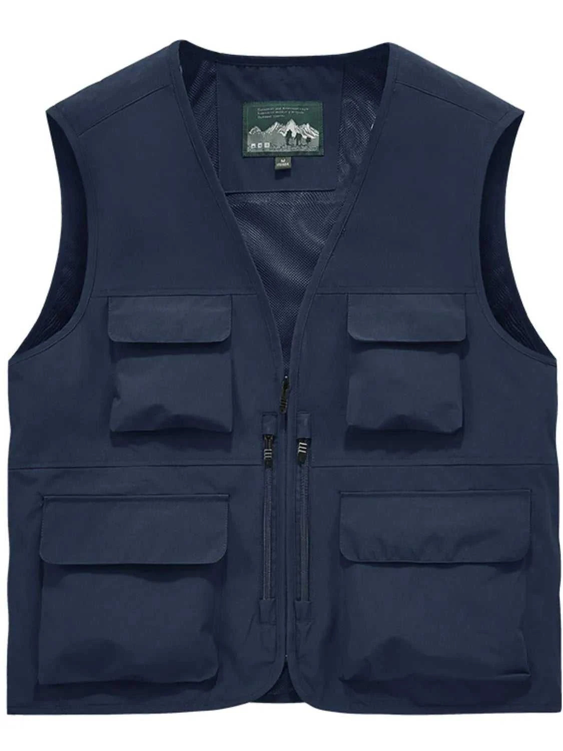 Men's Full Size Zip Up Vest Plus Size