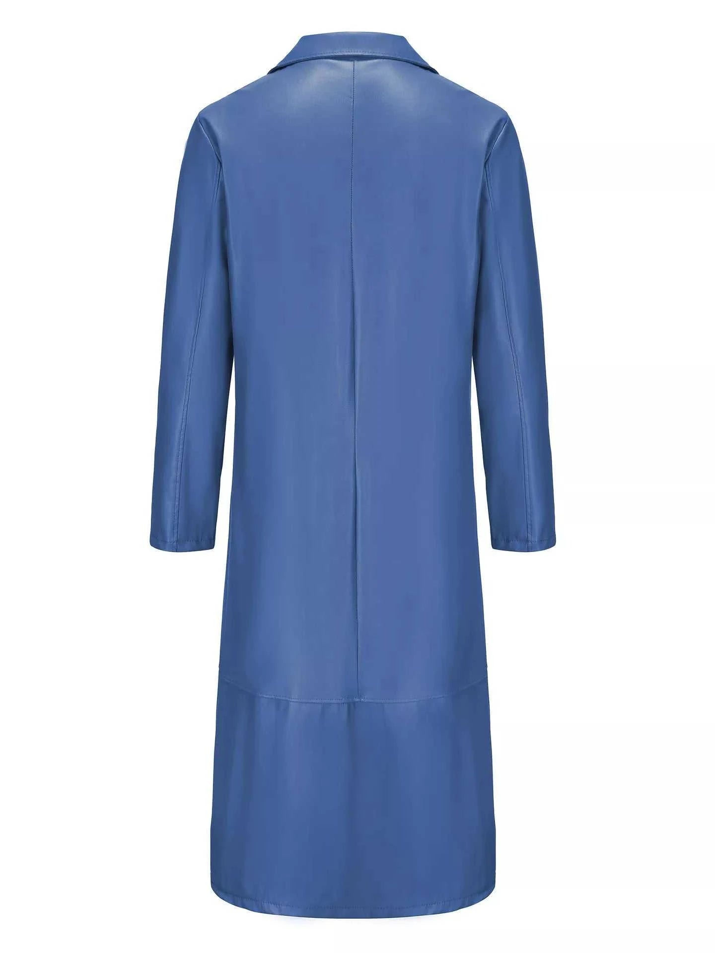 Men's Full Size Button Up Long Sleeve Longline Jacket Plus Size