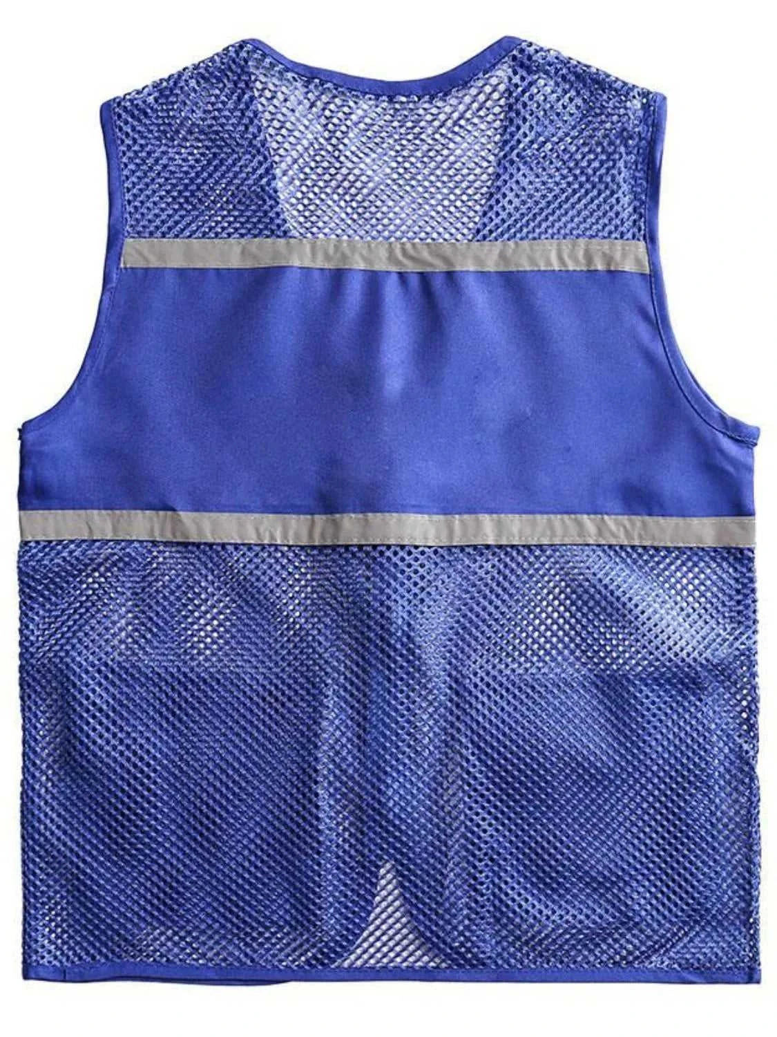 Men's Plus Size Mesh Zip Up Vest