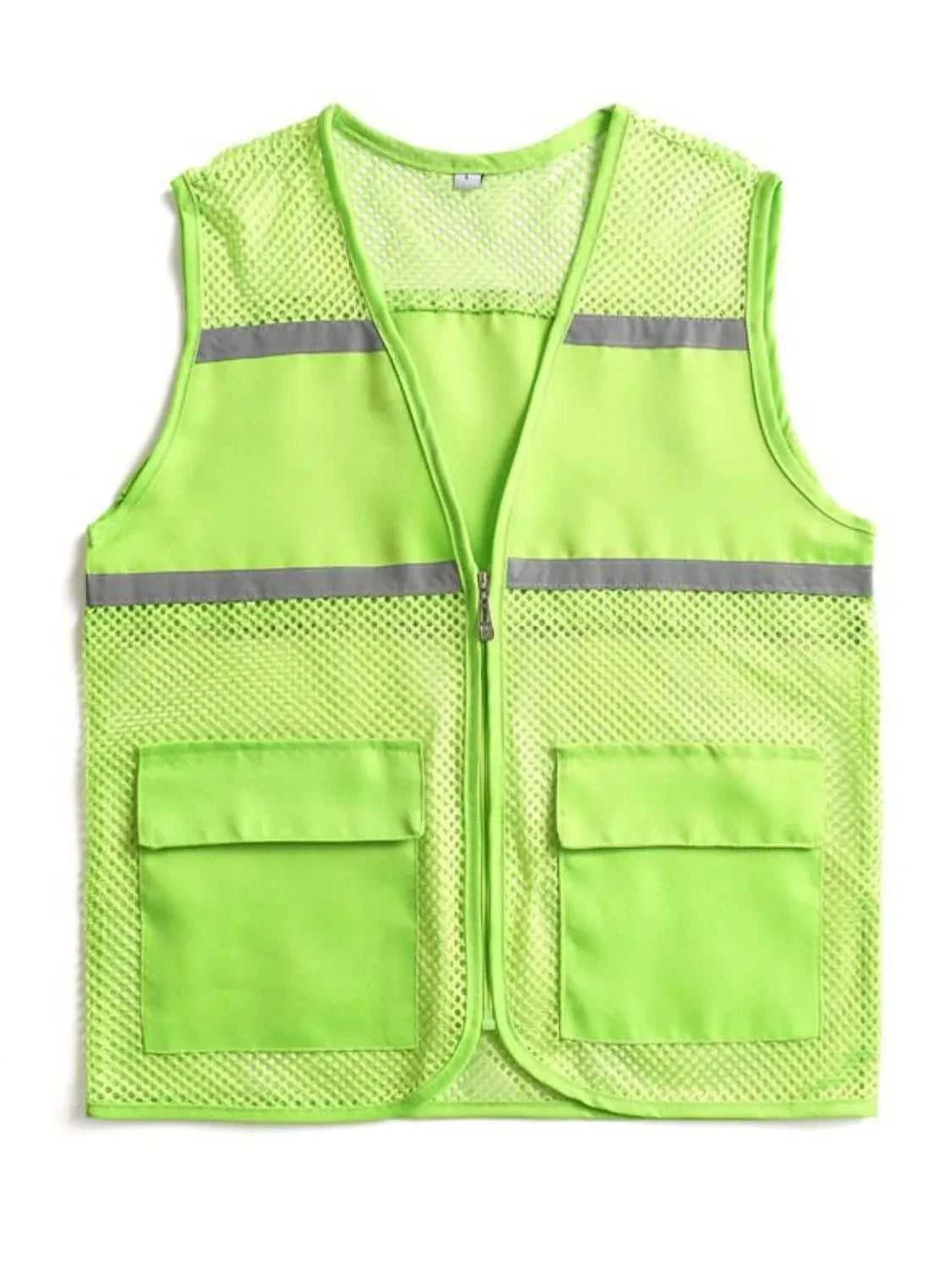 Men's Plus Size Mesh Zip Up Vest