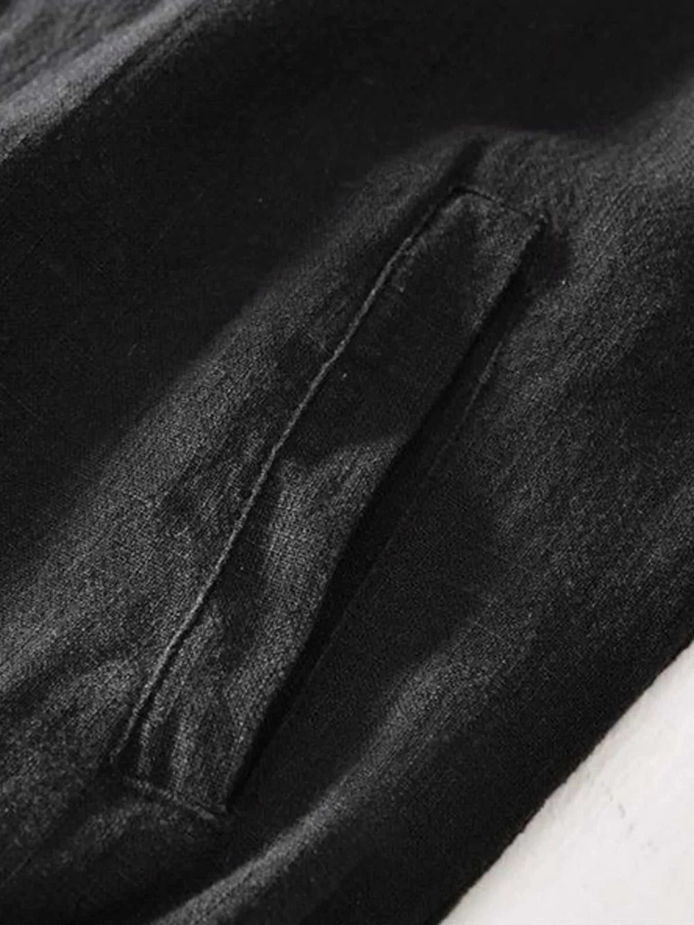 Men's Plus Size Zip Up Long Sleeve Jacket