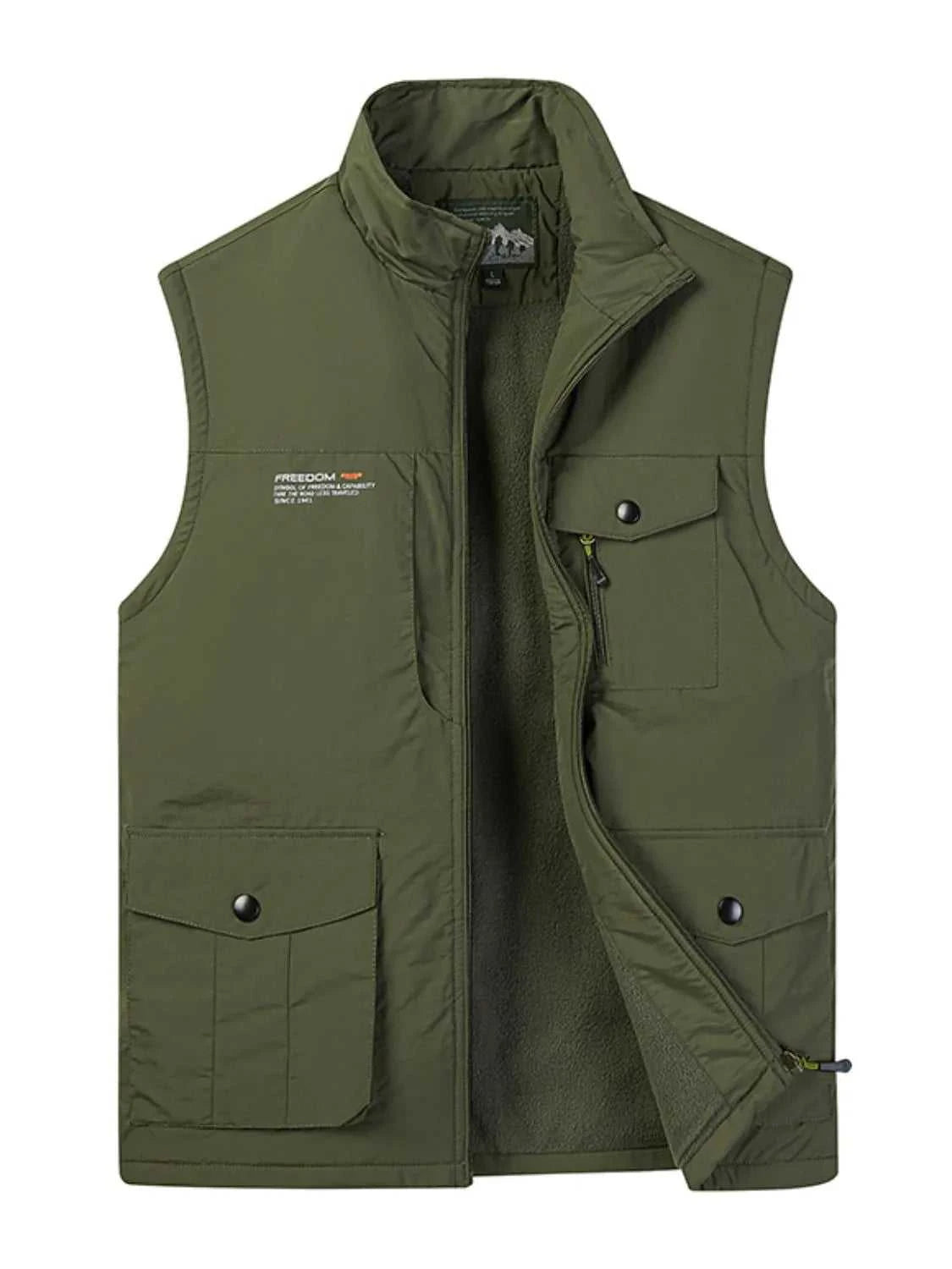 Men's Plus Size Zip Up Vest